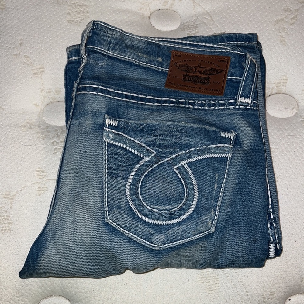 Big Star “Liv” Flare Jean-Light Wash